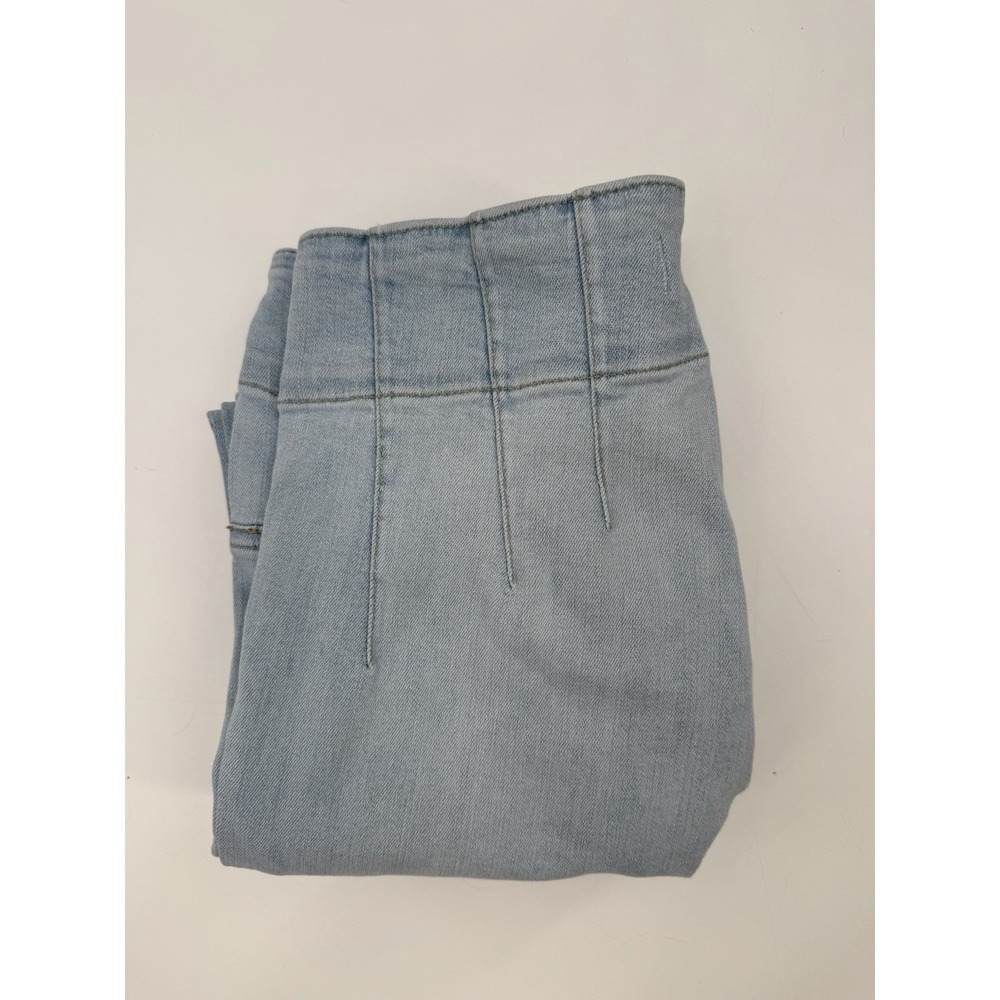 We The Free Flare High Rise Jeans Stretch‎ Womens Size 31 Blue Boho Retro Denim